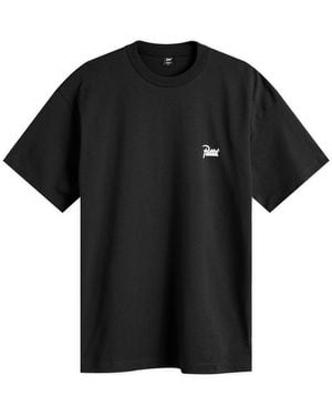 PATTA Script Logo T-Shirt - Black