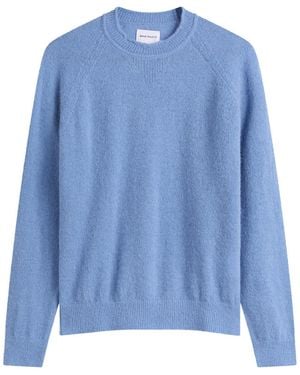 Norse Projects Skogafoss Baby Alpaca Jumper - Blue