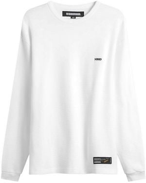 Neighborhood Waffle Crewneck - White