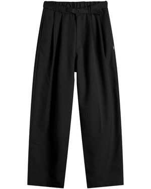 N!CE Double Pleat Belted Pants - Black
