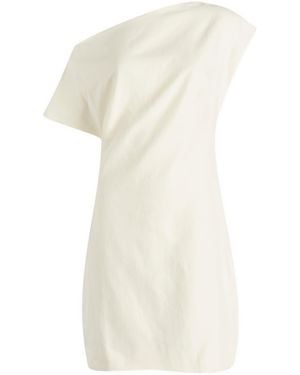 St. Agni Asymmetric Mini Dress - White