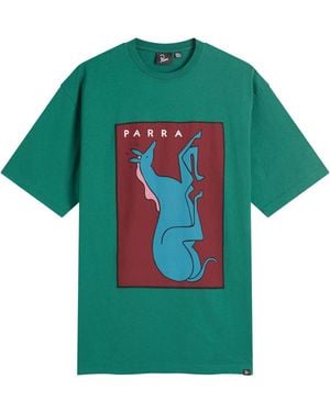 by Parra Vertical Horse T-Shirt - Green