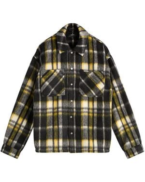 Represent Textured Overshirt - Green