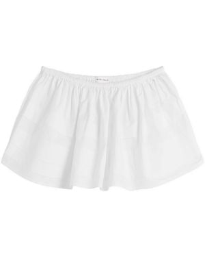 My Mum Made It Pleat Mini Skirt - White
