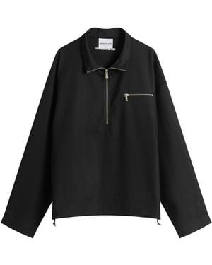 MKI Miyuki-Zoku Suiting Quarter Zip - Black