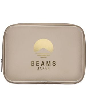 BEAMS Japan Logo Pouch - Natural