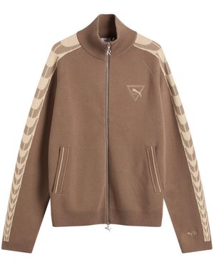 PUMA X Represent T7 Knit Jacket - Brown