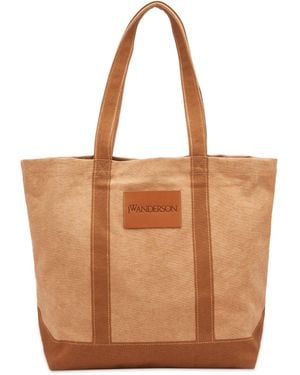 JW Anderson Canvas Tote Bag - Brown