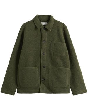 Universal Works Wool Fleece Field Jacket - Green