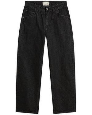 Dime Baggy Denim Trousers - Black