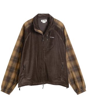 TTT MSW Velours Track Jacket - Brown
