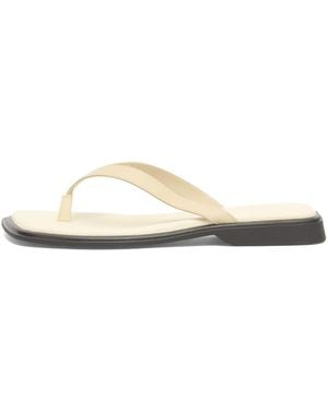 Vagabond Shoemakers Izzy Leather Flip Flops - Natural