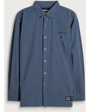 Neighborhood Plaid Pattern Shirt - Blue