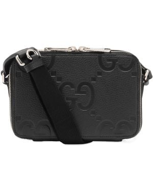 Gucci Gg Jumbo Leather Int 802 Mini Bag - Black