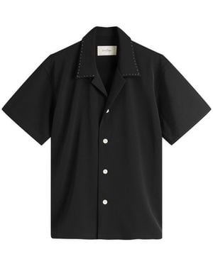 Second/Layer Open Collar Shirt - Black
