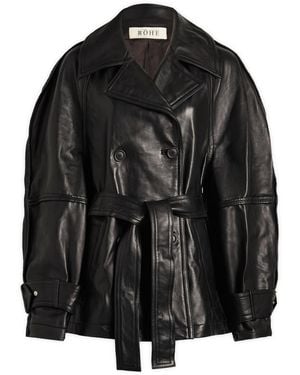 Rohe Sculptural Leather Jacket - Black