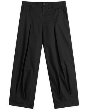 ANGLAN Unbalance Long Tuck Balloon Pants - Gray