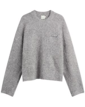 BOUND Dexter Cropped Alpaca Jumper - Grey