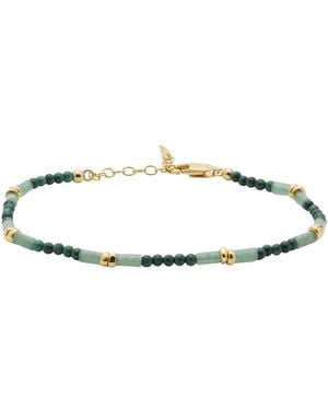 Missoma Beaded Gemstone Bracelet - Metallic