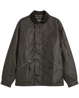 Barbour Heritage + Hanger Wax Deck Jacket - Black