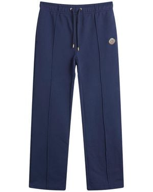 CASABLANCA Loopback Patch Open Hem Jogger - Blue