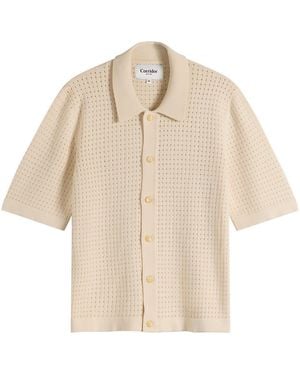 Corridor NYC Pointelle Knit Shirt - Natural