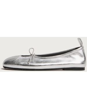 Alohas Rosalind Leather Ballet Flats - White