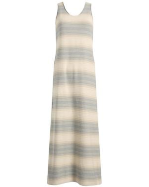 AURALEE Gradient Stripe Knit Dress - Natural