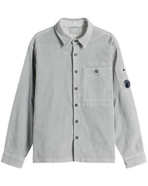 C.P. Company Corduroy Lens Overshirt - Grey