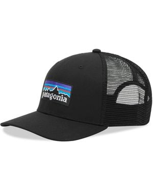 Patagonia P-6 Logo Trucker Cap - Black