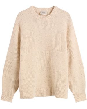 Forét Orbit Jacquard Donegal Sweater - Natural
