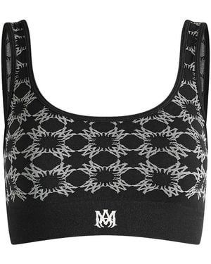 Amiri Seamless Bra Top - Black