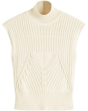 Rick Owens Top With Turtle Neck - White