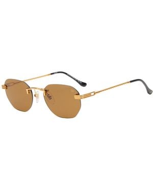 Vintage Frames Company Detroit Player Rimless Sunglasses - Metallic