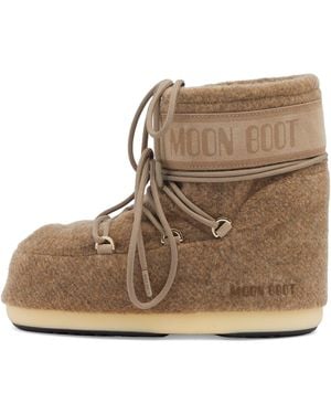 Moon Boot Low Icon Felt - Brown