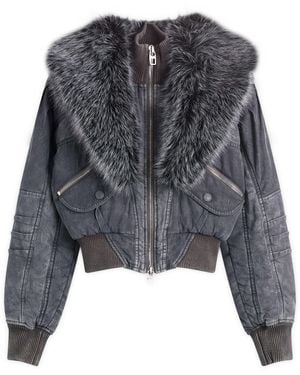 Miss Sixty Knwls X Bomber Jacket - Gray