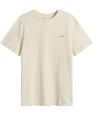 A.P.C. Oliver Heavyweight T-Shirt - Natural
