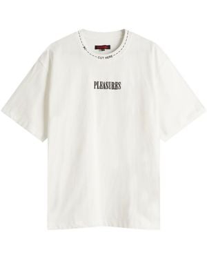 Pleasures Cut Here Heavyweight T-Shirt - White