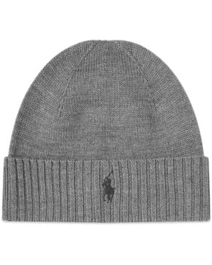 Polo Ralph Lauren Merino Wool Classic Beanie - Grey