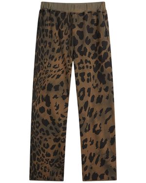 Aries Leopard Tie Dye Straight Sweatpant - Gray