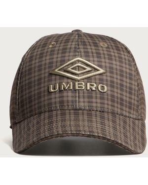 Umbro Check Print Cap - Brown