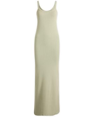 Represent Initial Baby Rib Maxi Dress - Green