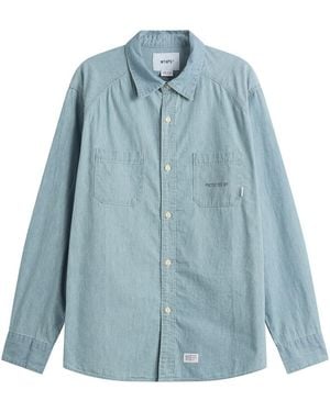 WTAPS Cb Long Sleeve Shirt - Blue