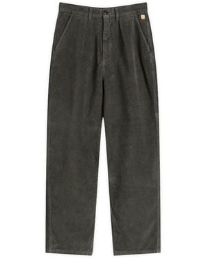 Armor Lux Pleated Corduroy Trousers - Grey