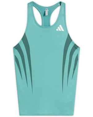 adidas Adizero Archive Running Tank Top - Blue