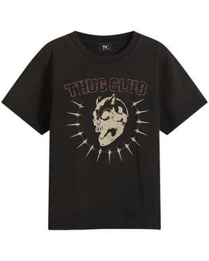 THUG CLUB Graphic Logo T-Shirt - Black