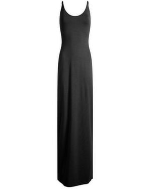 Skims Smooth Lounge Skimpy Scoop Neck Dress - Black