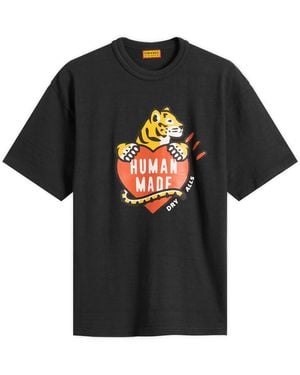 Human Made Tiger Heart T-Shirt - Black