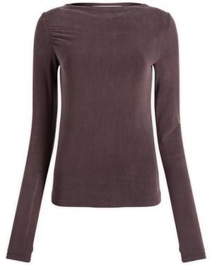 Peachy Den Kylie Long Sleeve Top - Brown