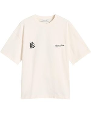 About Blank Dual Logo T-Shirt - Natural